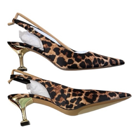 Leopard Slingback Heels · Women’s Size 10 - Picture 4 of 6